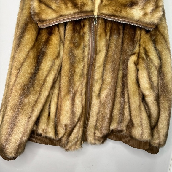 Regal Brown Faux Fur Jacket Size 2x Flawed - Picture 16 of 16